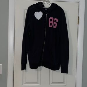 Victoria Secret pink zip up hoodie